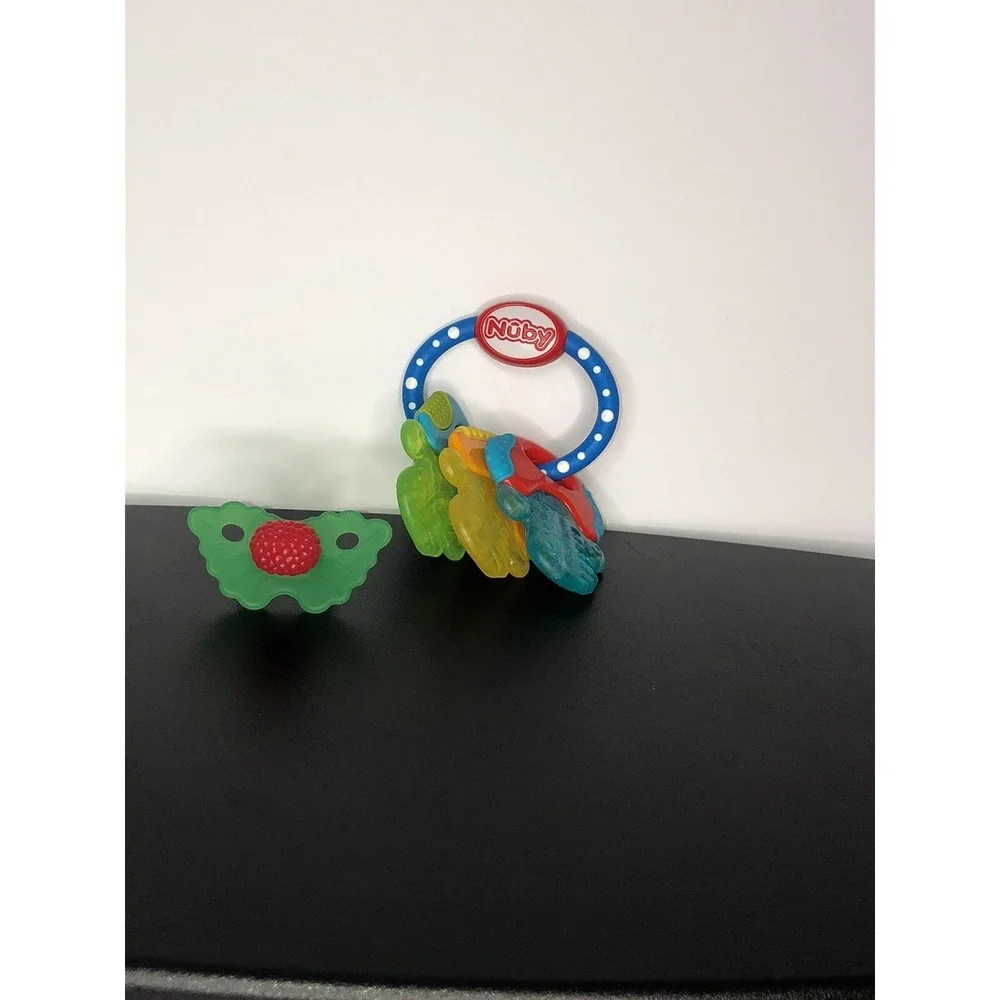 Set Baby Teething Ring Water‎ Filled, 1 Teether Chewing1 BPA Free Soothing Gums